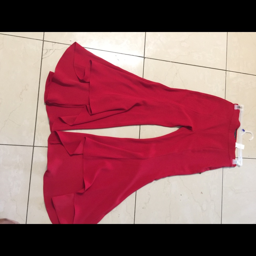 Wide high low legs palazzo pant